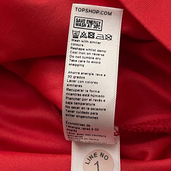 TOPSHOP Dress Red Lace Bodycon US 6 (Euro 38) - Picture 16 of 16